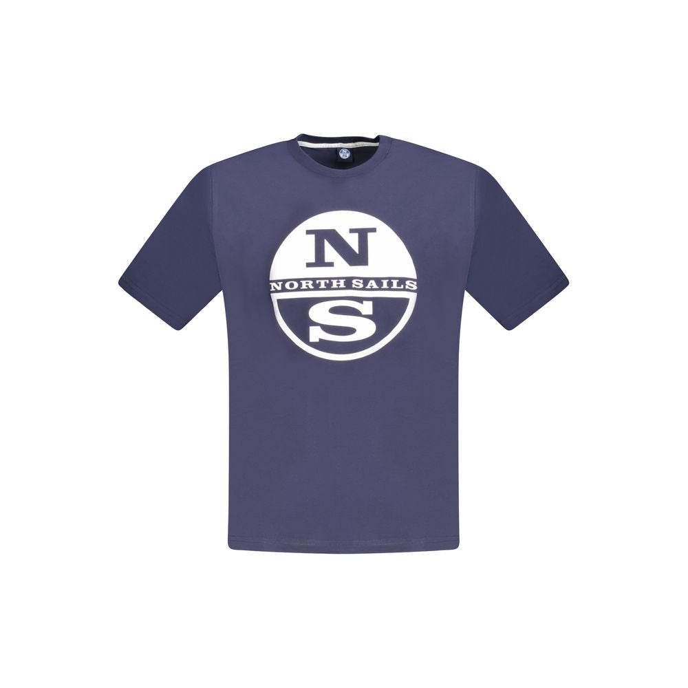 Blue Cotton Men T-Shirt - ventzia
