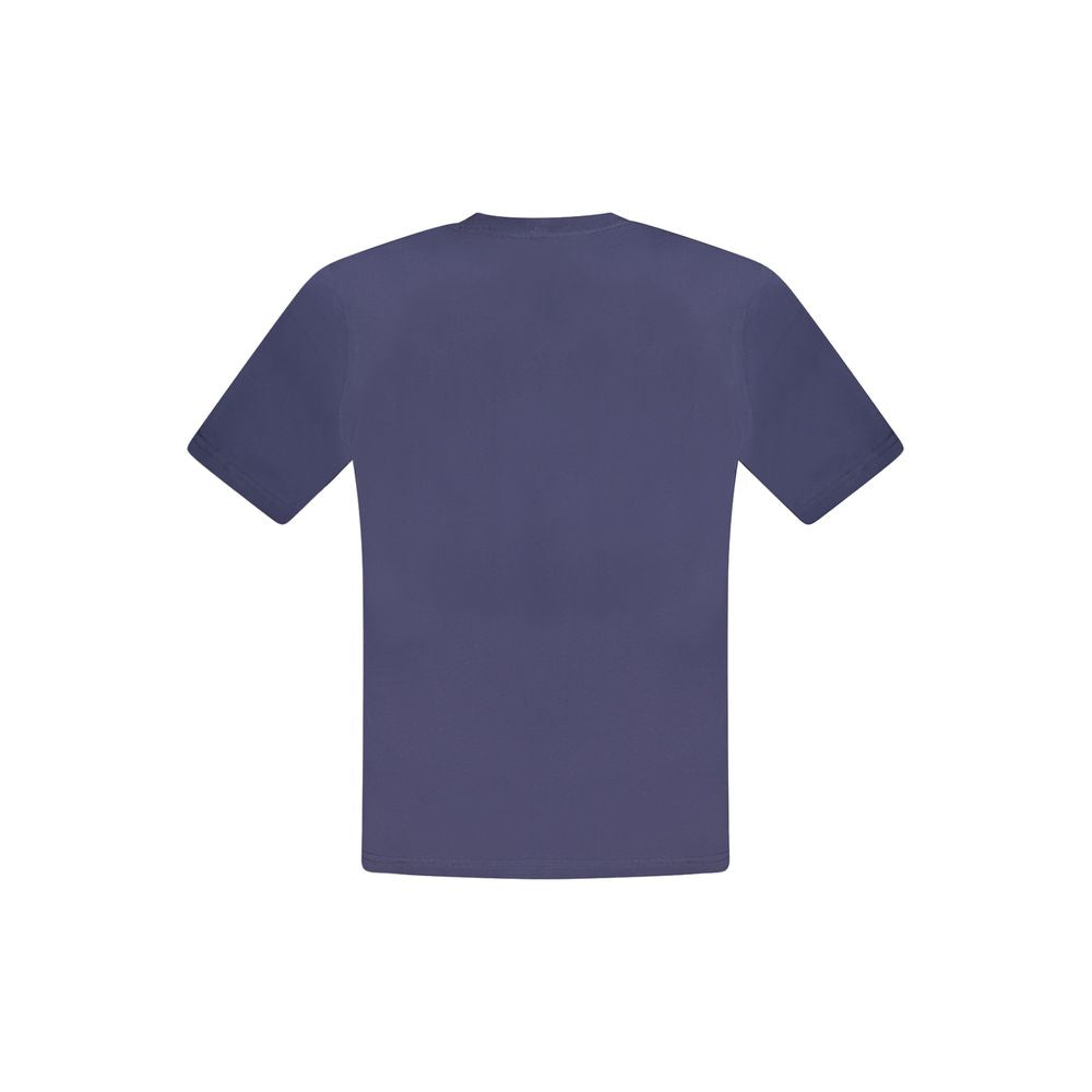 Blue Cotton Men T-Shirt - ventzia