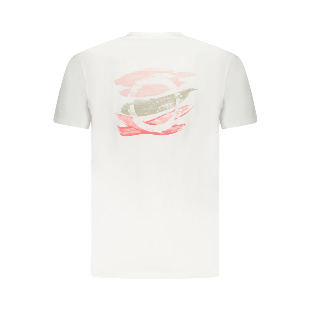 White Cotton Men's T-Shirt - ventzia