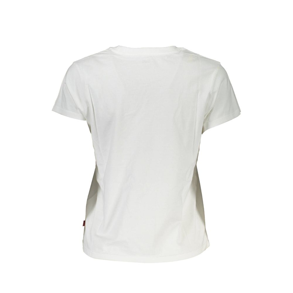 White Cotton Women's T-Shirt - ventzia