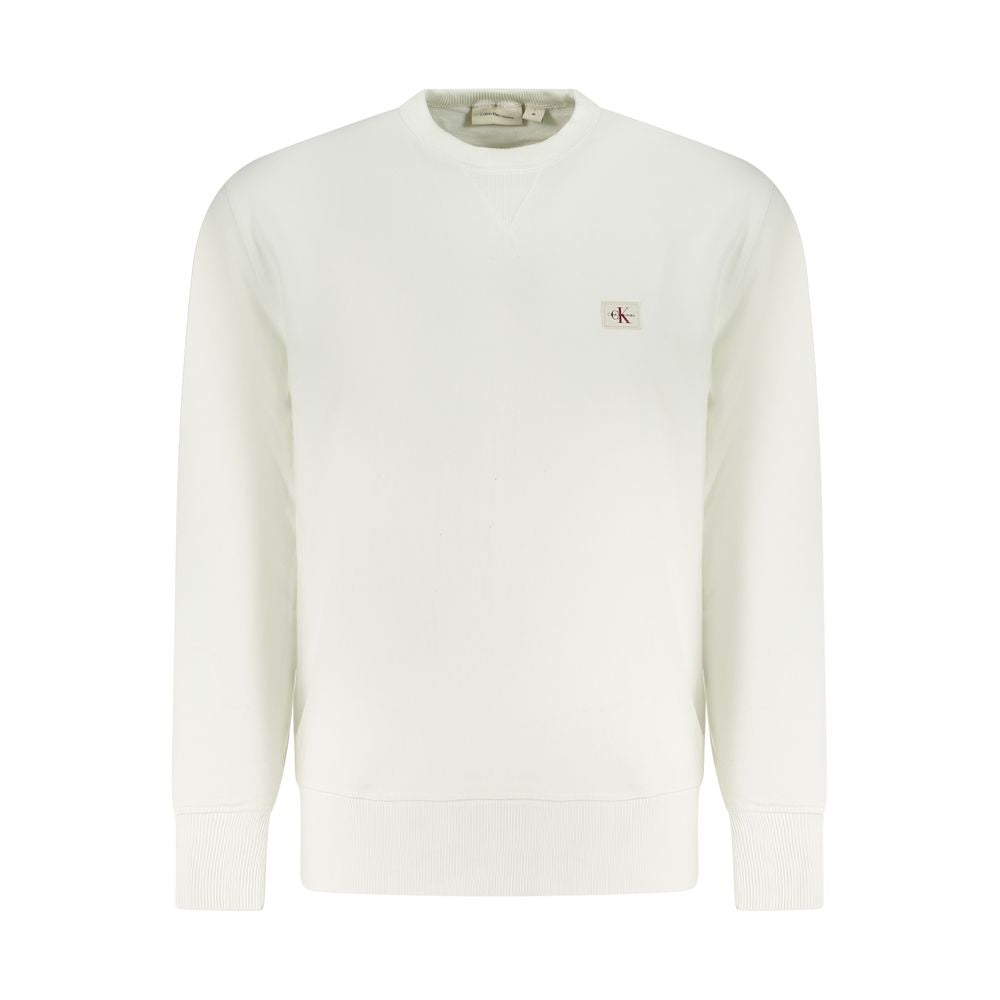 White Cotton Men Sweatshirt - ventzia