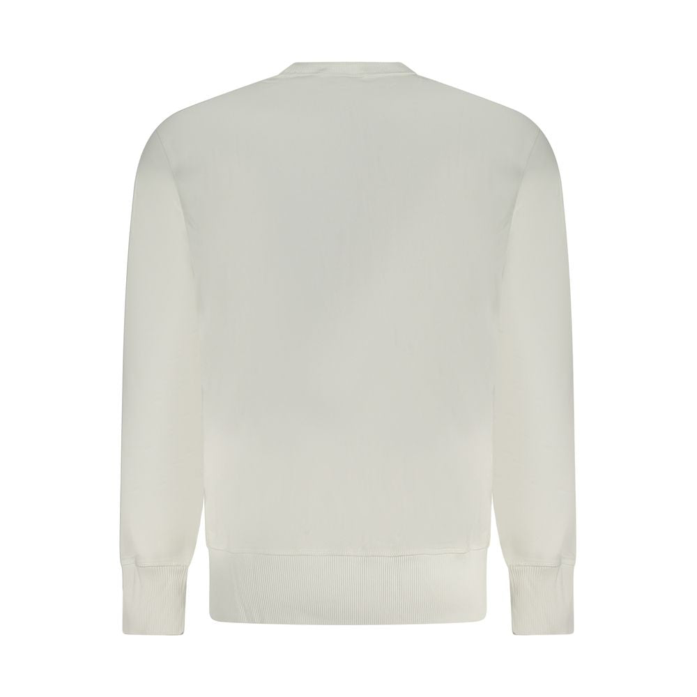 White Cotton Men Sweatshirt - ventzia