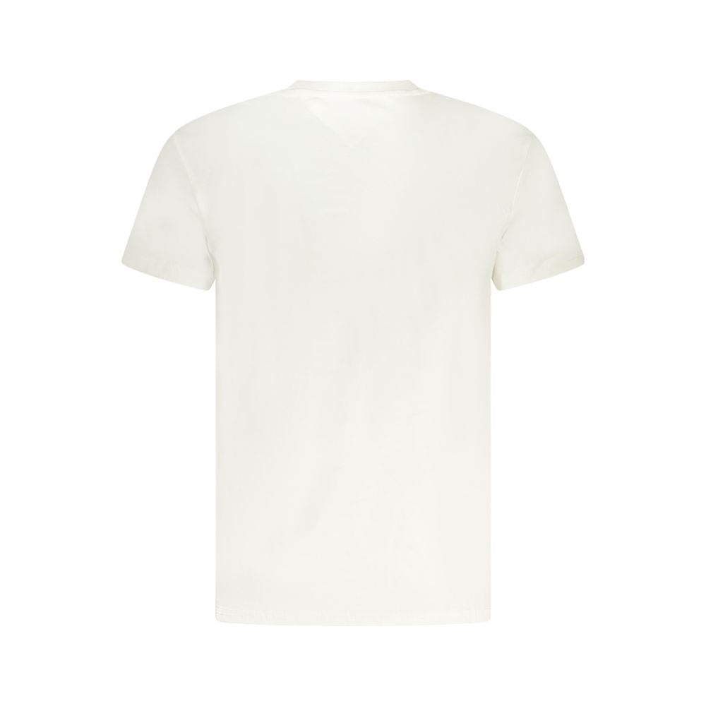 White Cotton Mens T-Shirt - ventzia