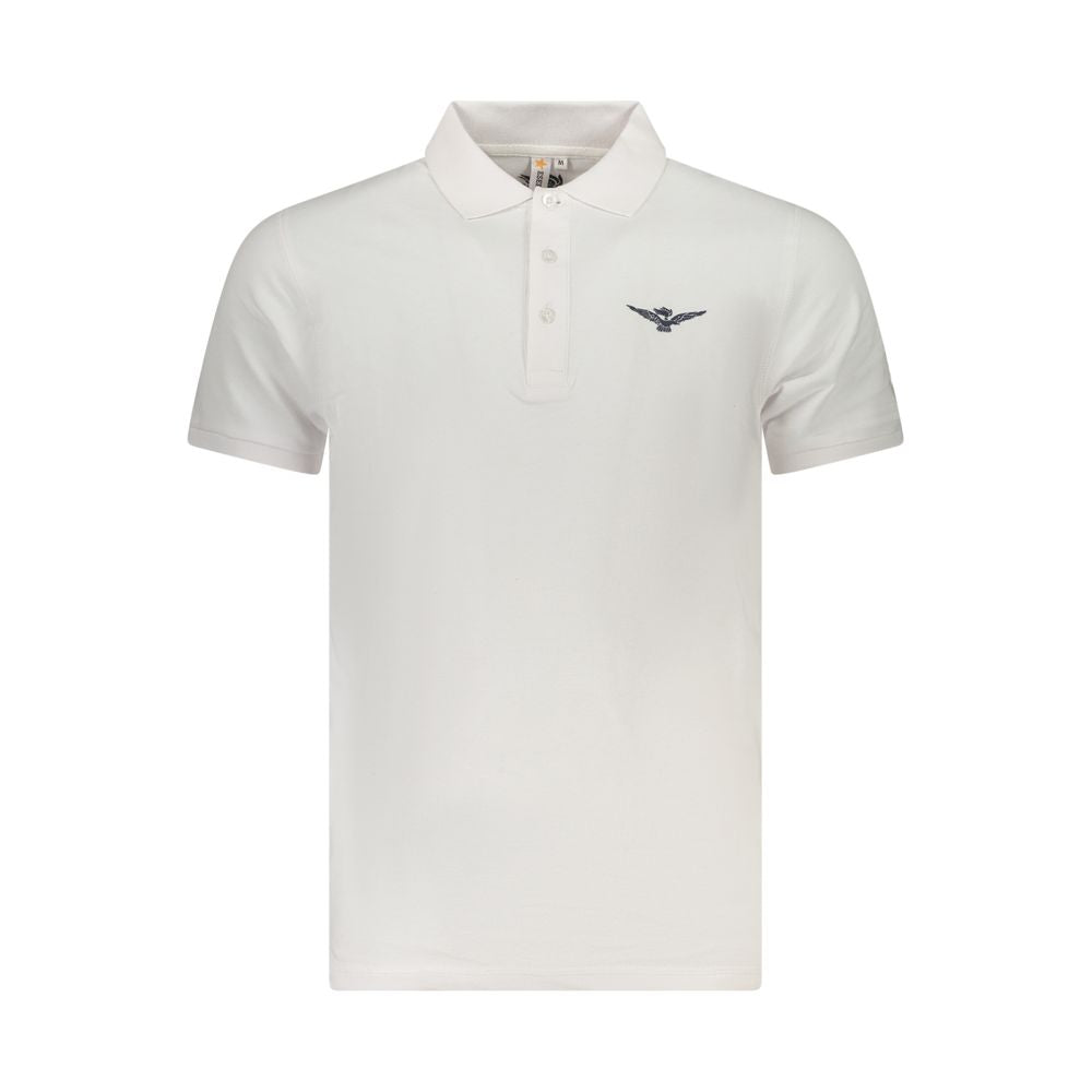 White Cotton Men's Polo Shirt - ventzia