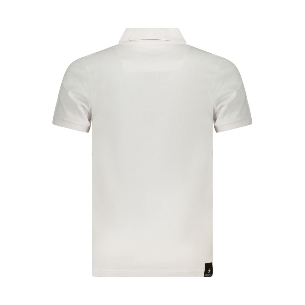 White Cotton Men's Polo Shirt - ventzia