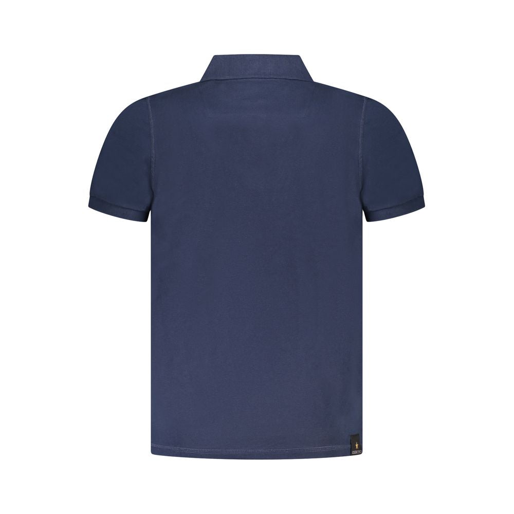 Blu Cotton Men Polo - ventzia
