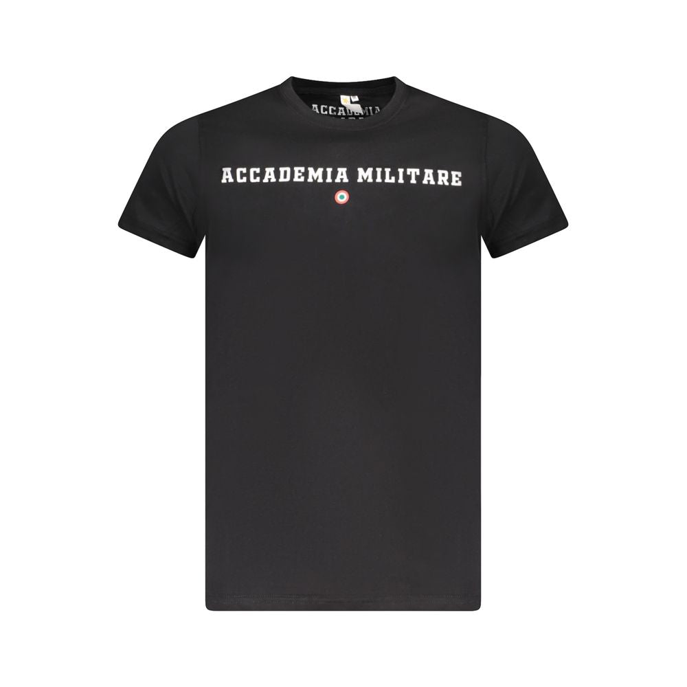 Black Cotton Men's T-Shirt - ventzia