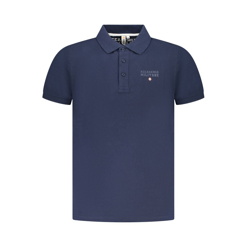 Navy Cotton Men Polo - ventzia