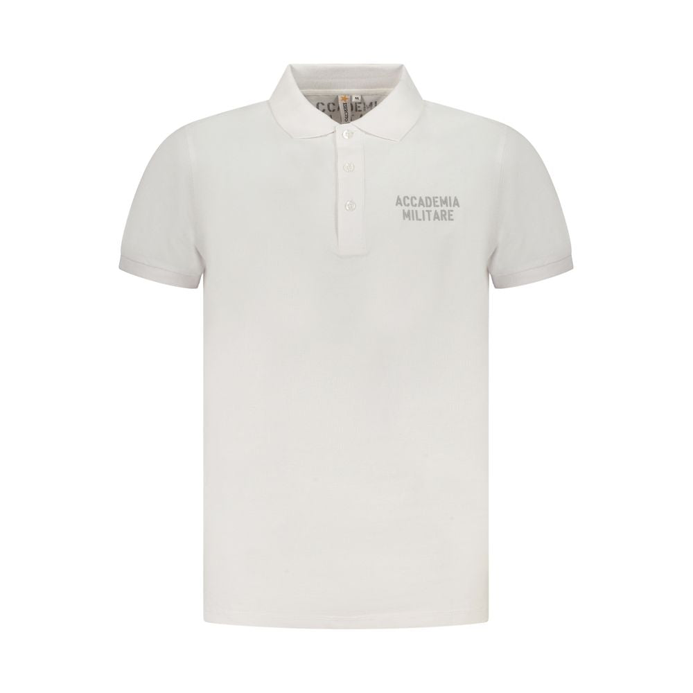 Bianco Cotton Male Polo Shirt - ventzia