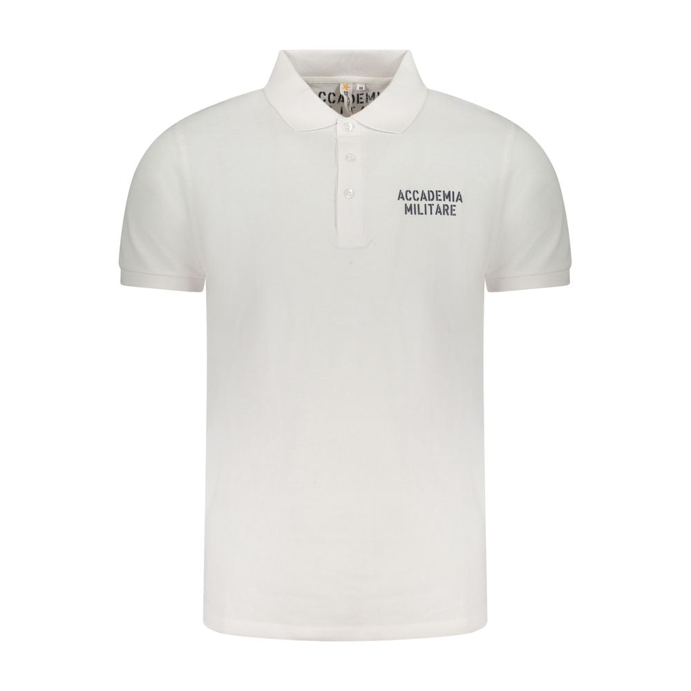 White Cotton Men's Polo Shirt - ventzia