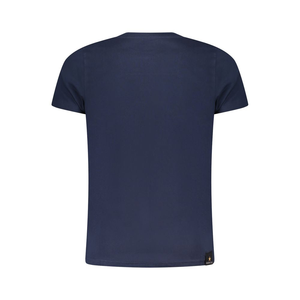 Blu Cotton Men's T-Shirt - ventzia
