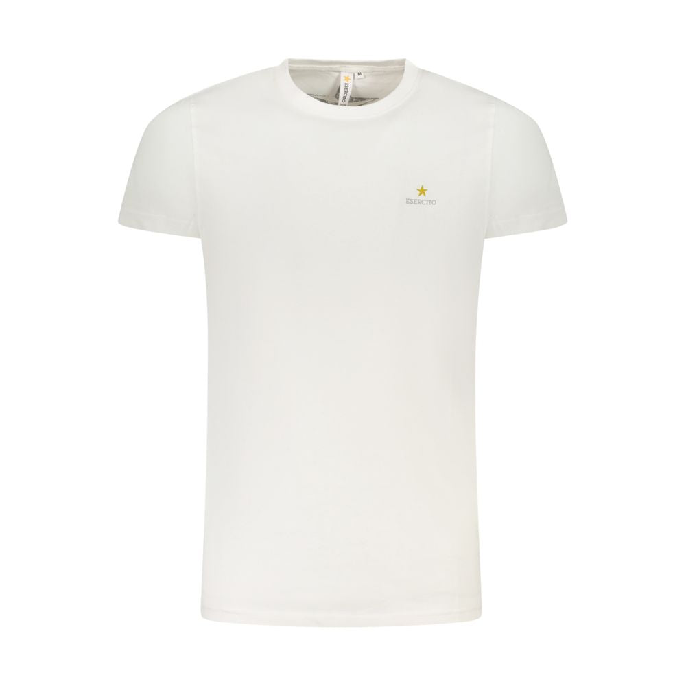White Cotton Men's T-Shirt - ventzia