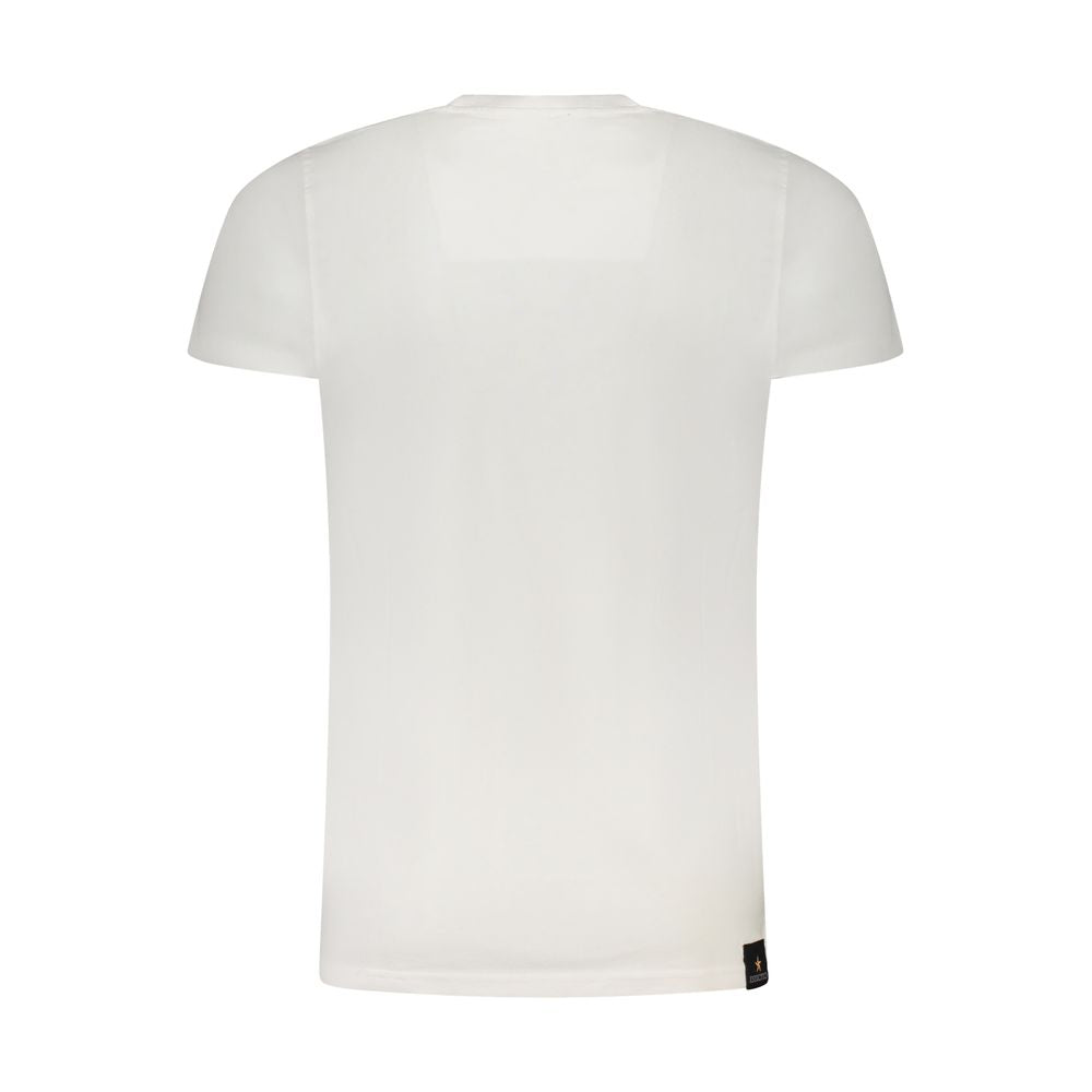 White Cotton Men's T-Shirt - ventzia