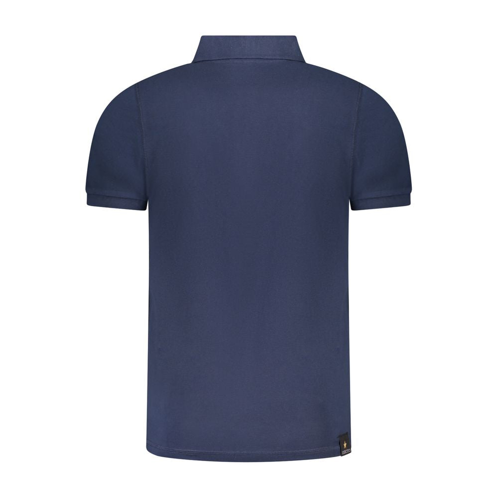 Blu Cotton Men Polo - ventzia