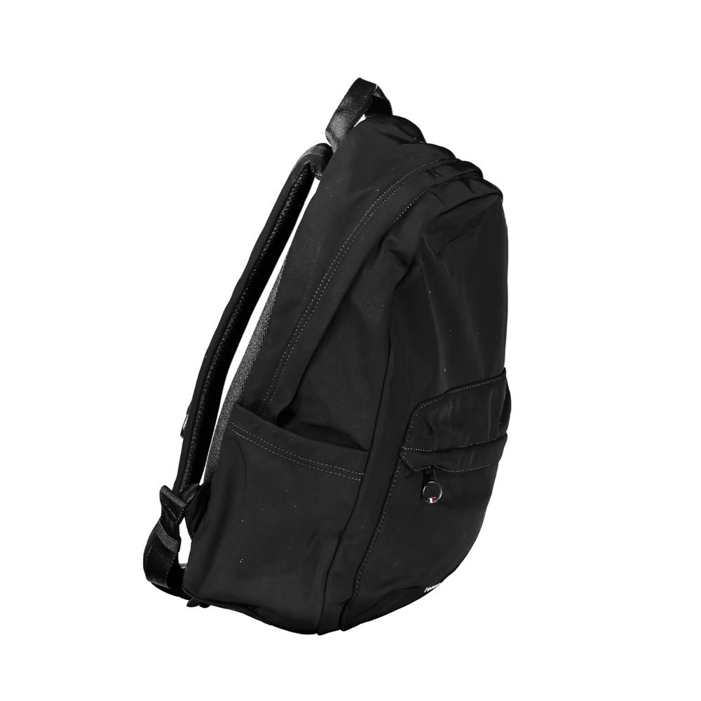 Black Polyester Backpack - ventzia