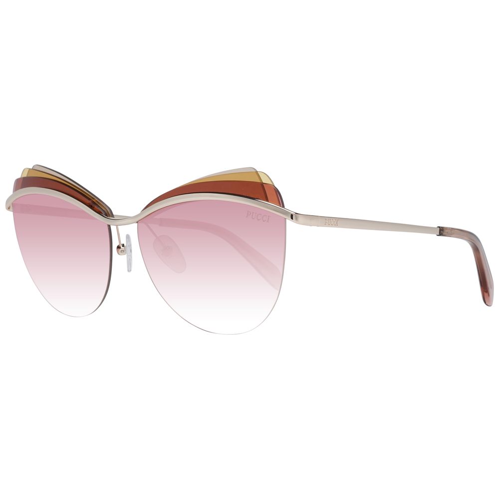 Gold Metal & Plastic Sunglasses - ventzia