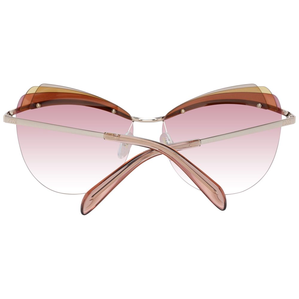 Gold Metal & Plastic Sunglasses - ventzia