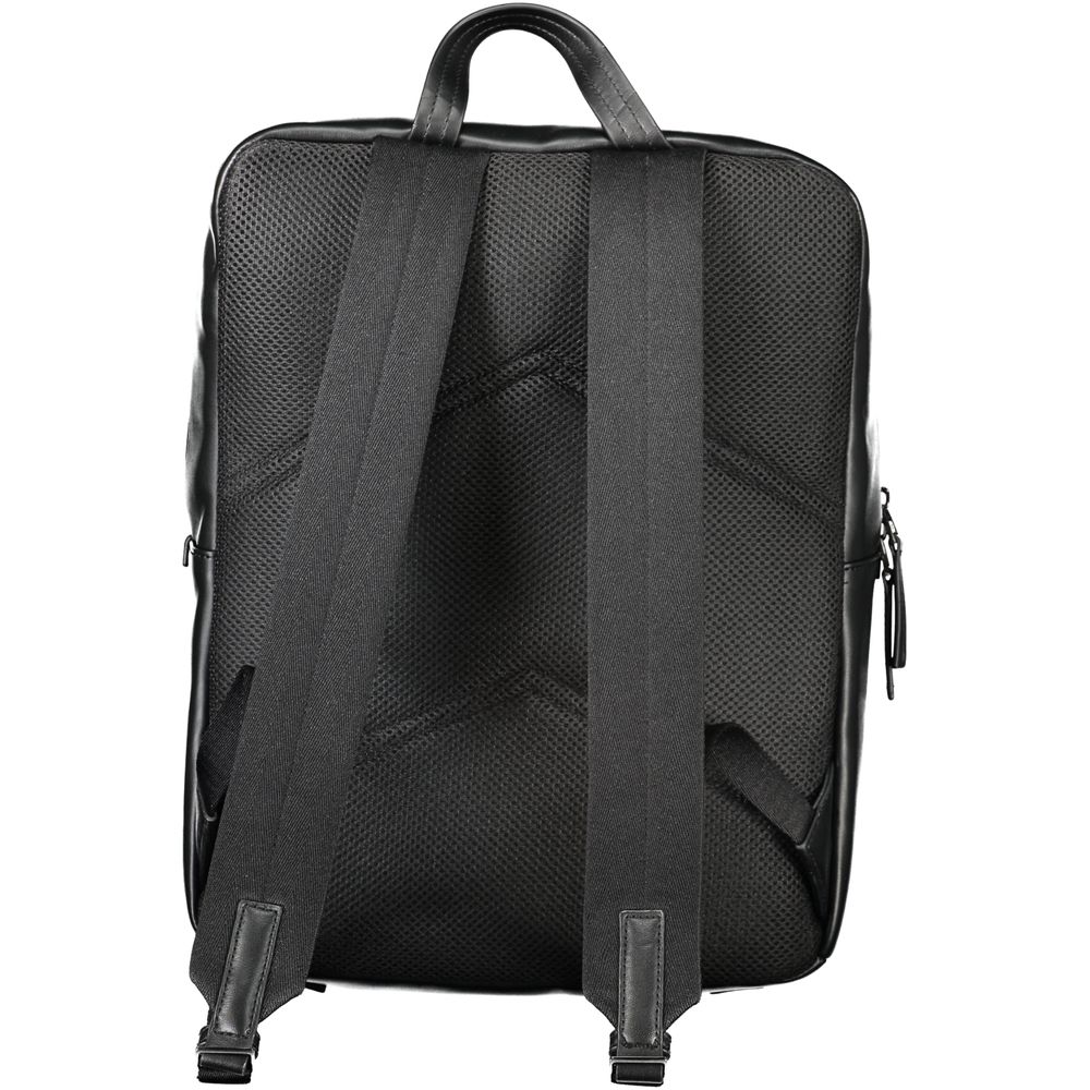 Nero Poliuretano Men's Backpack - ventzia