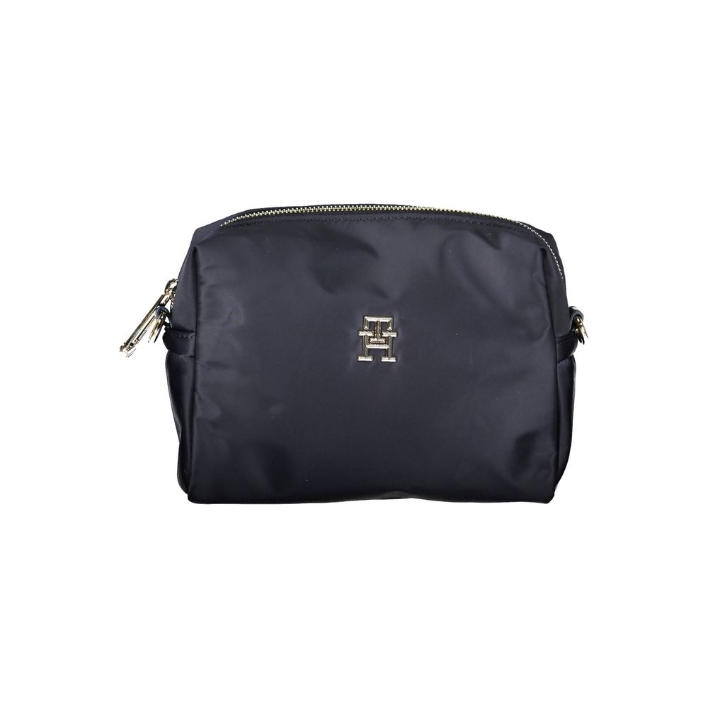 Blue Polyester Handbag - ventzia