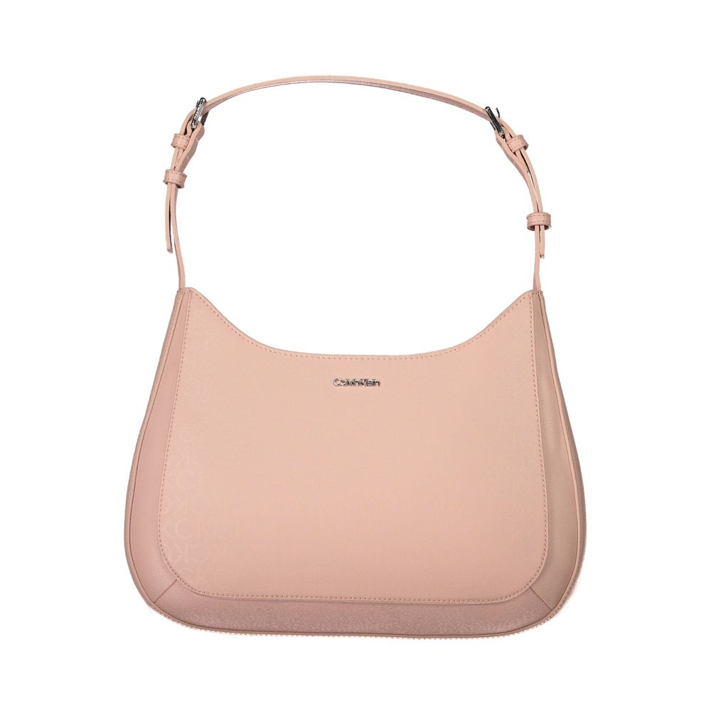 Pink Polyester Handbag - ventzia
