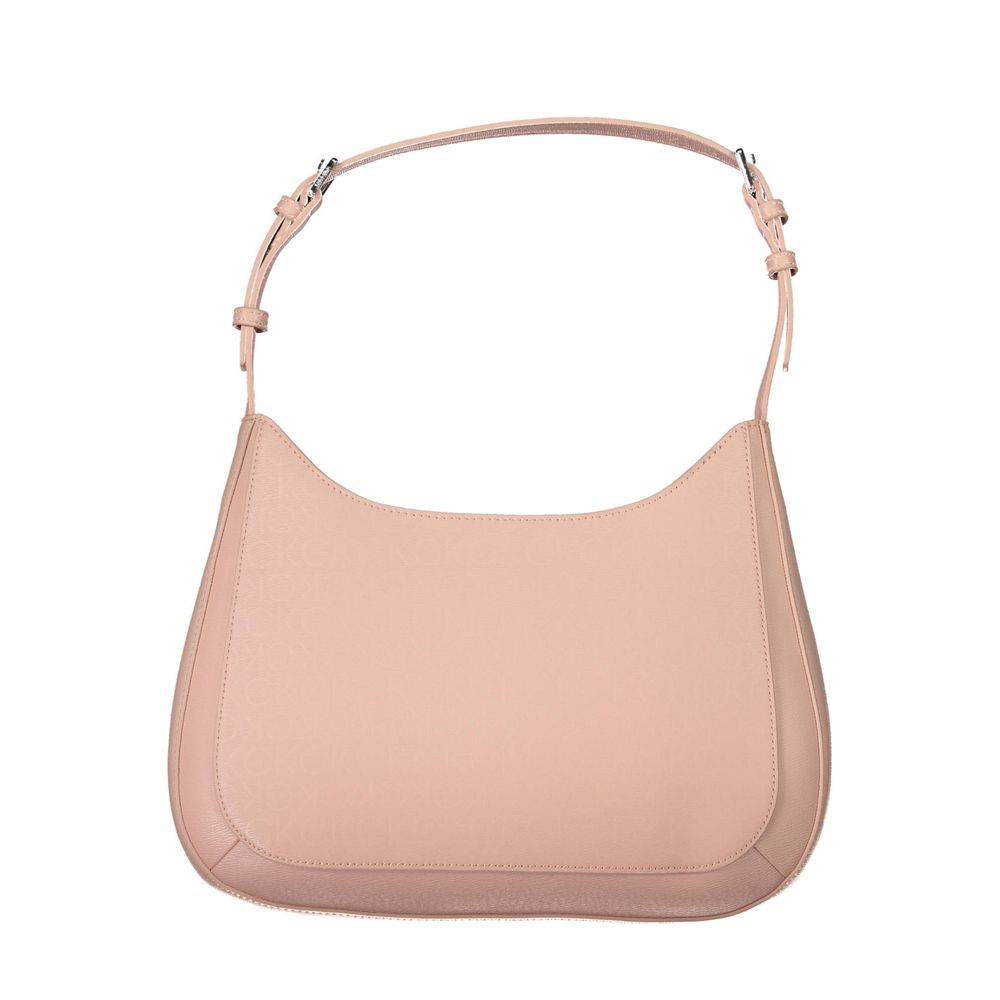 Pink Polyester Handbag - ventzia