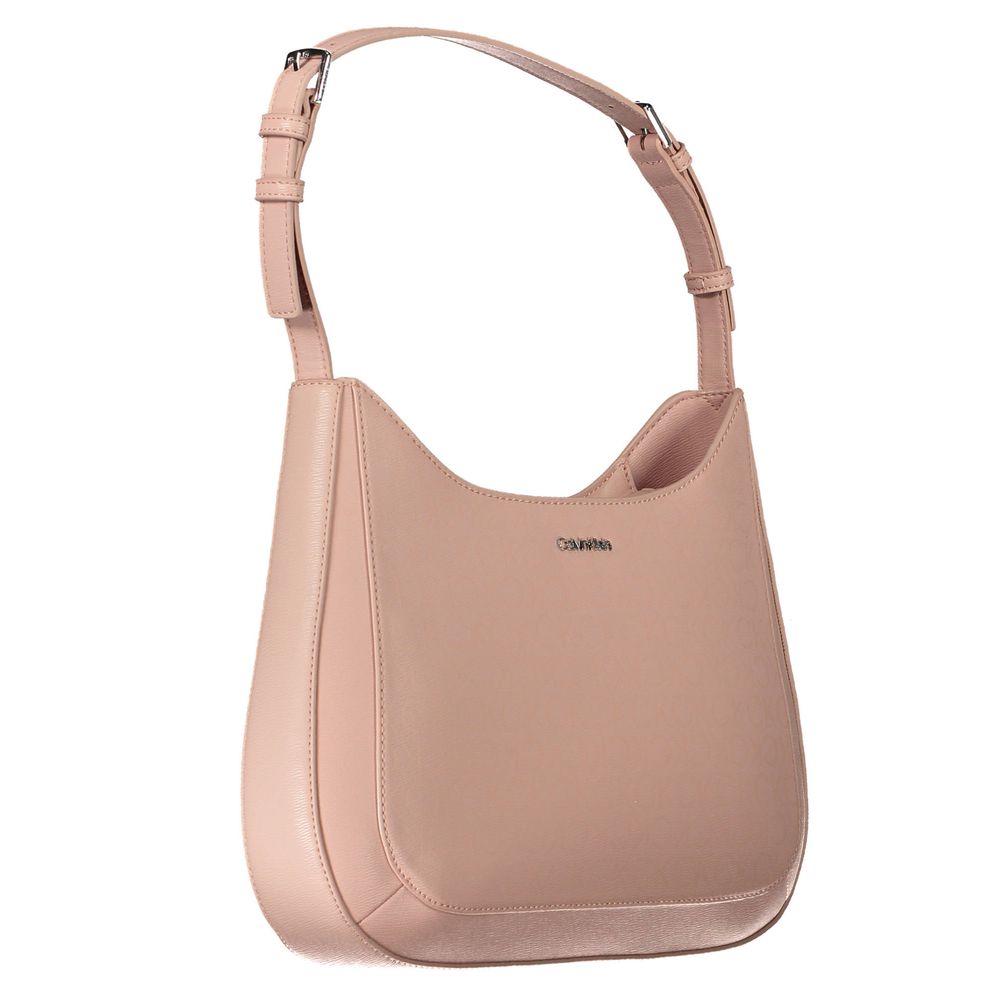 Pink Polyester Handbag - ventzia