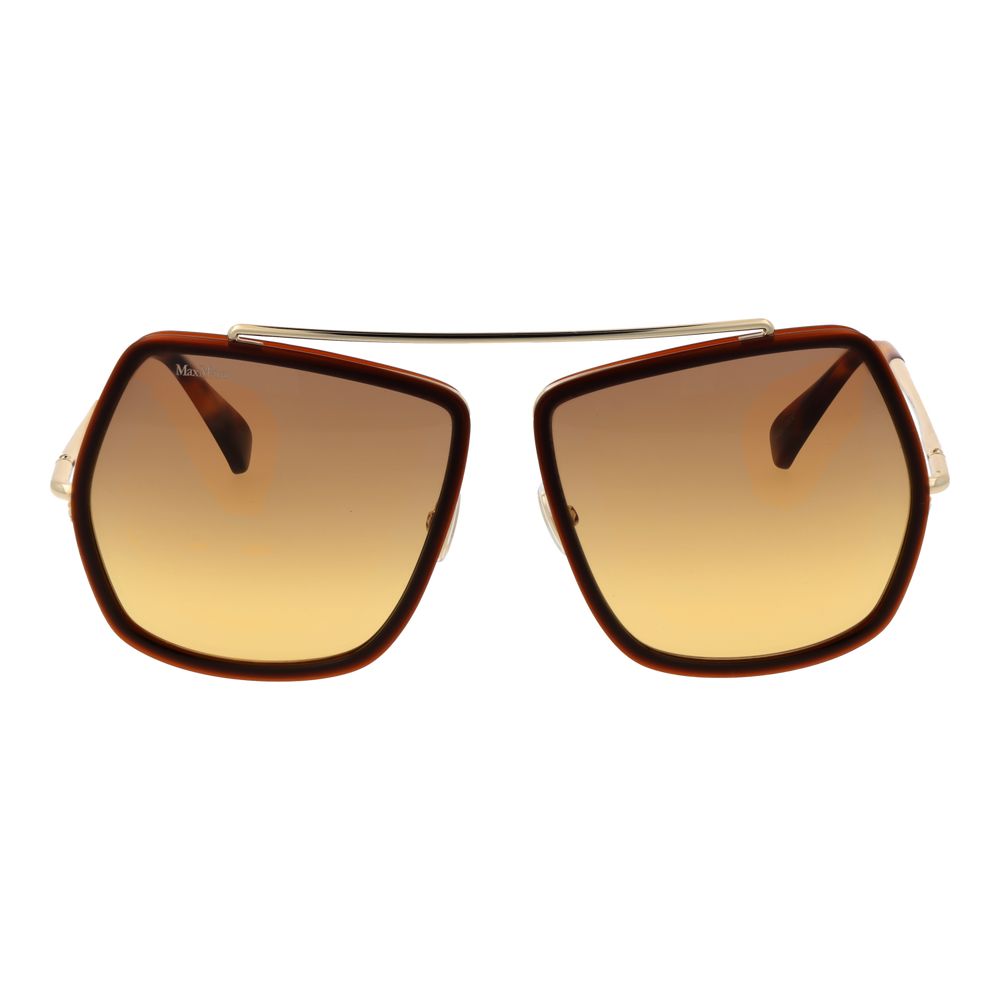 Brown Metal Sunglasses - ventzia