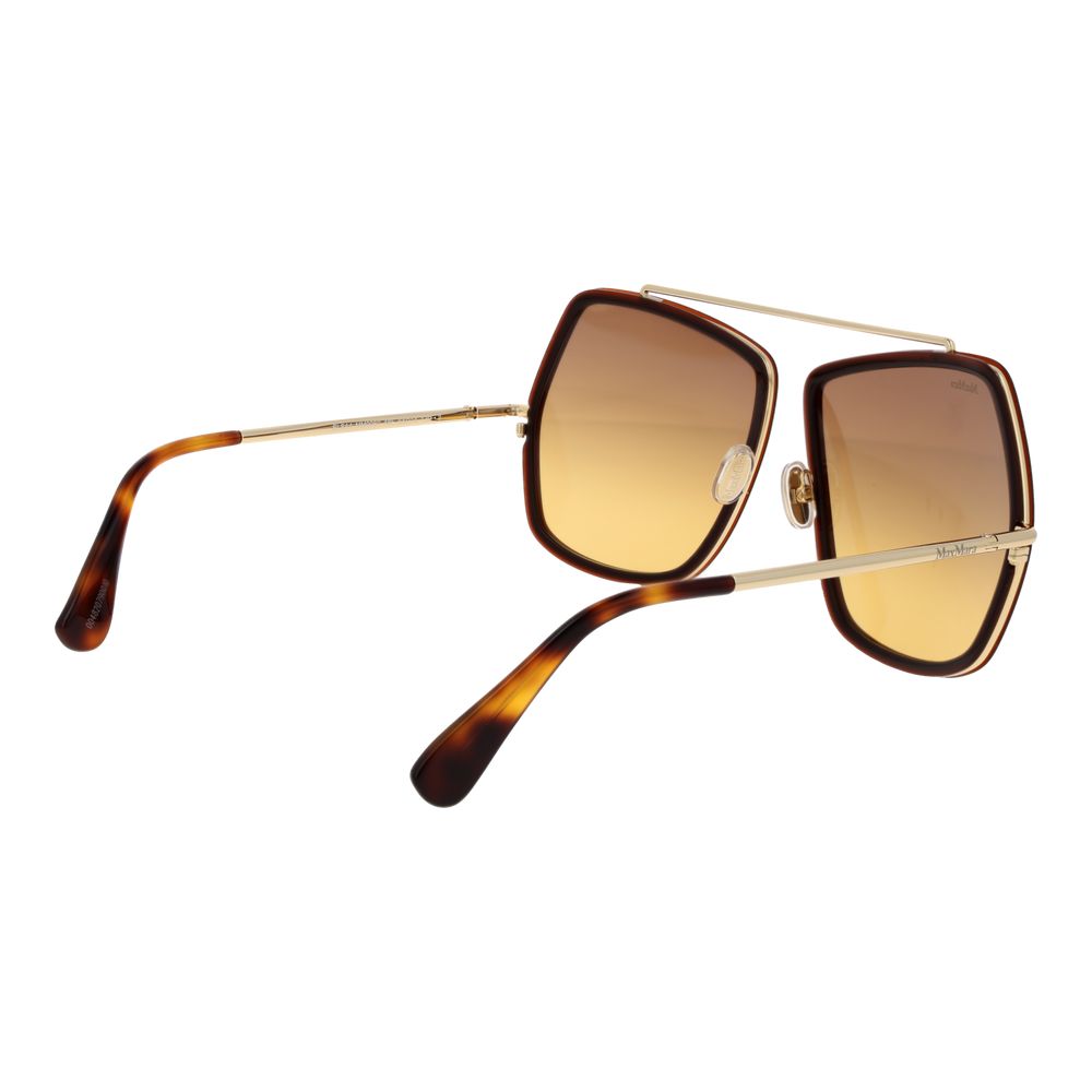 Brown Metal Sunglasses - ventzia