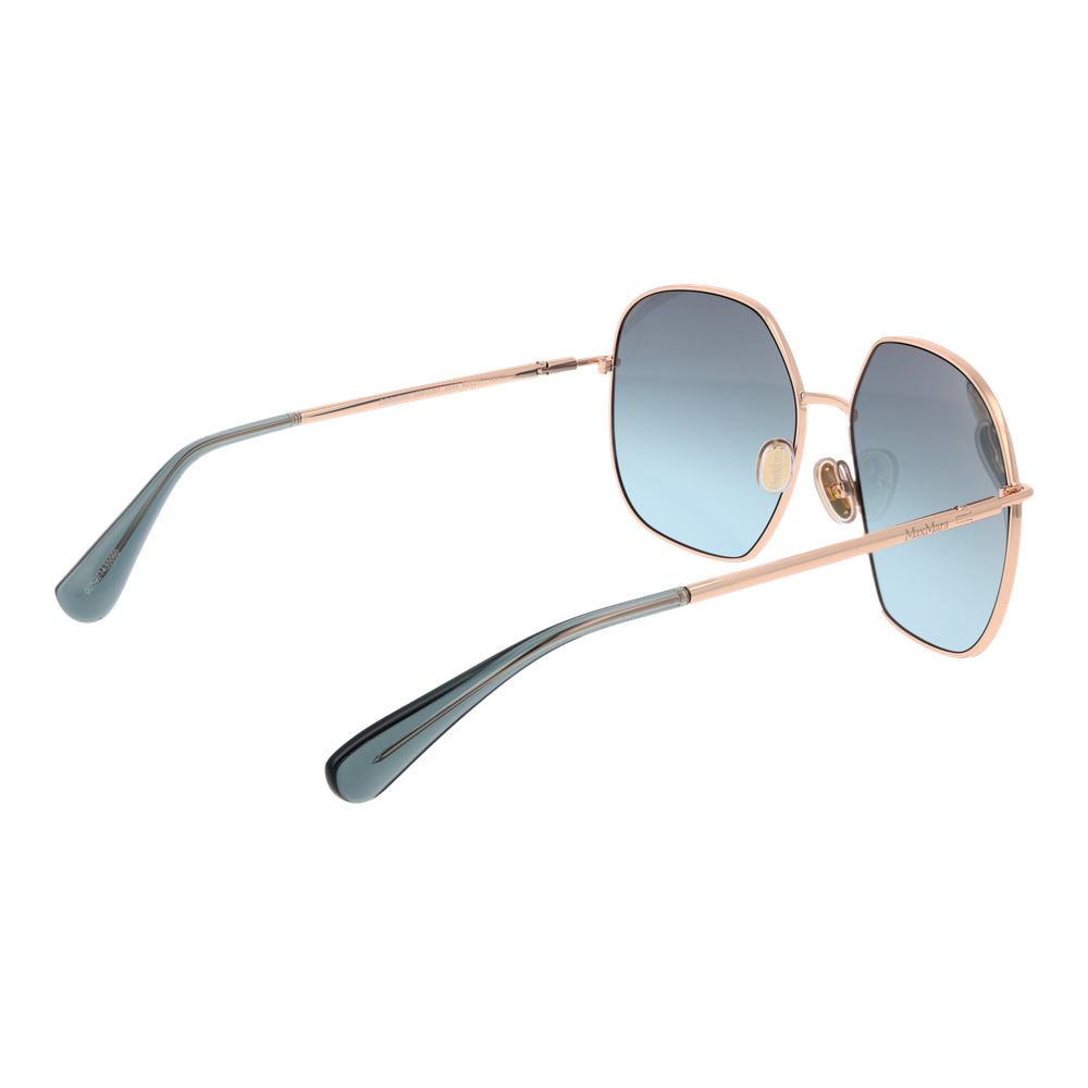 Rose Gold Metal Sunglasses - ventzia
