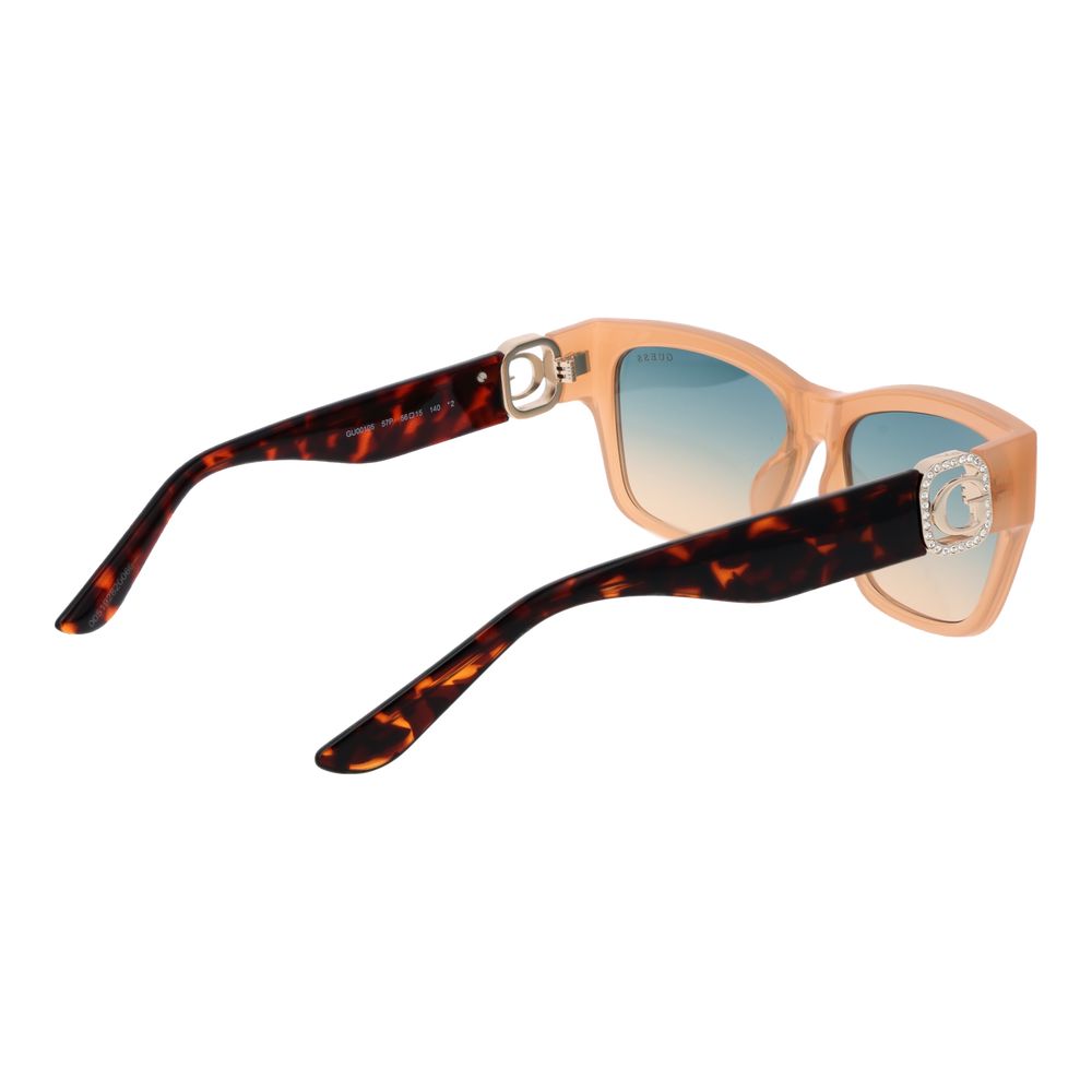 Beige Stainless Steel Sunglasses - ventzia