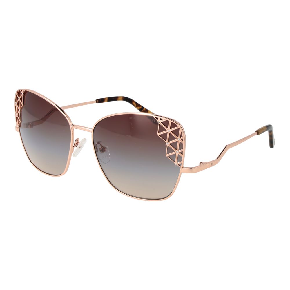 Rose Gold Metal Sunglasses - ventzia