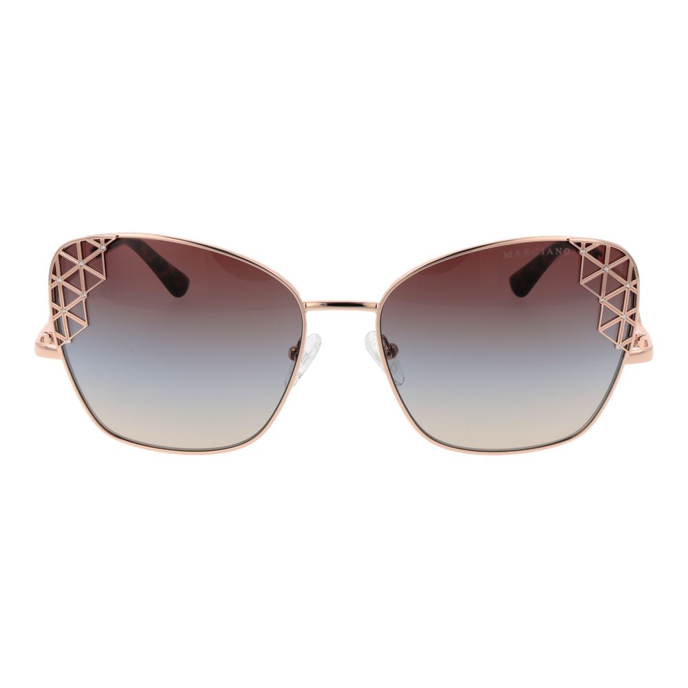 Rose Gold Metal Sunglasses - ventzia