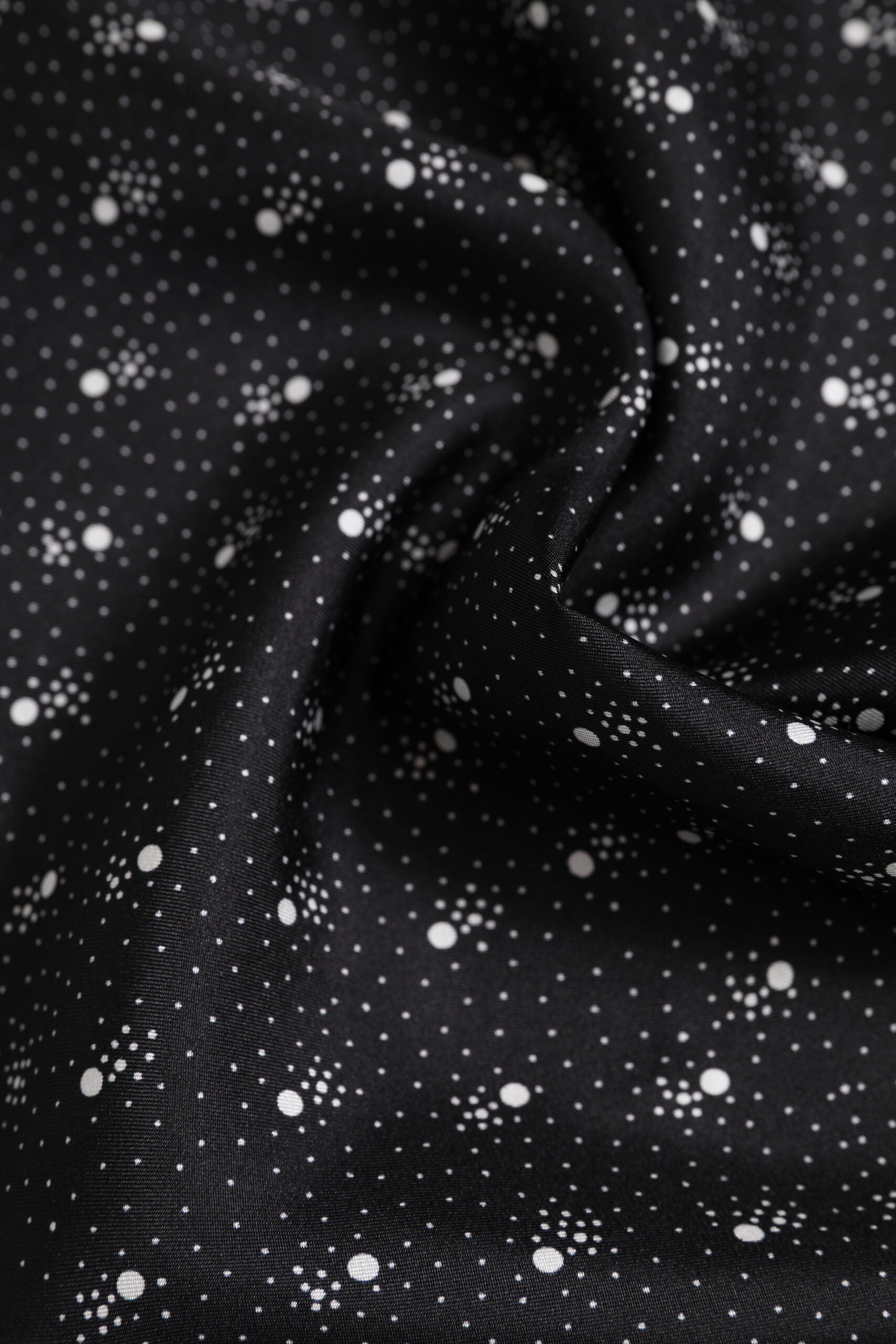 Black White Printed Square Men Foulard Scarf - ventzia