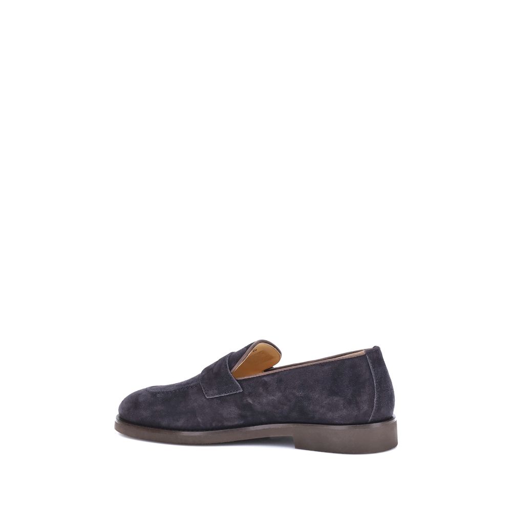 Blue Rubber Slip-On Loafers - ventzia