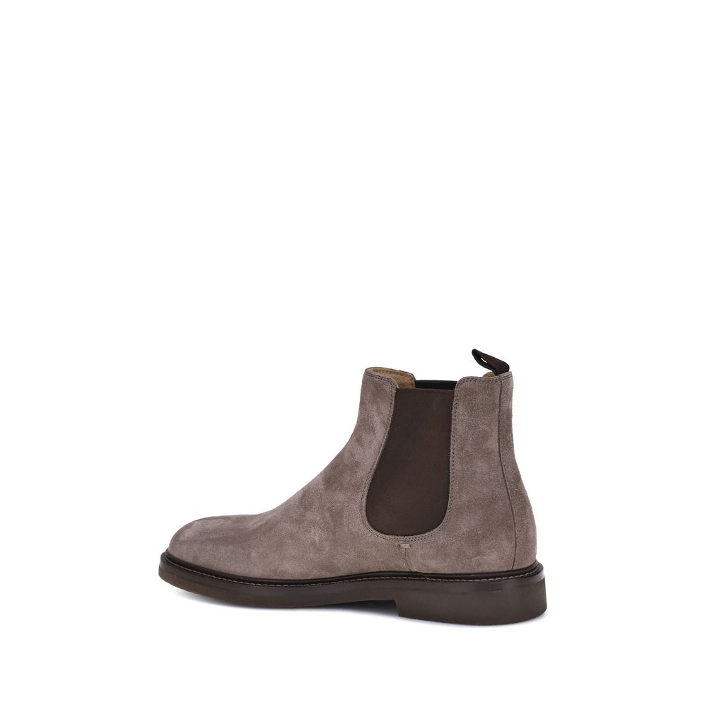 Brown Calf Leather Bos Taurus Chelsea Boots - ventzia