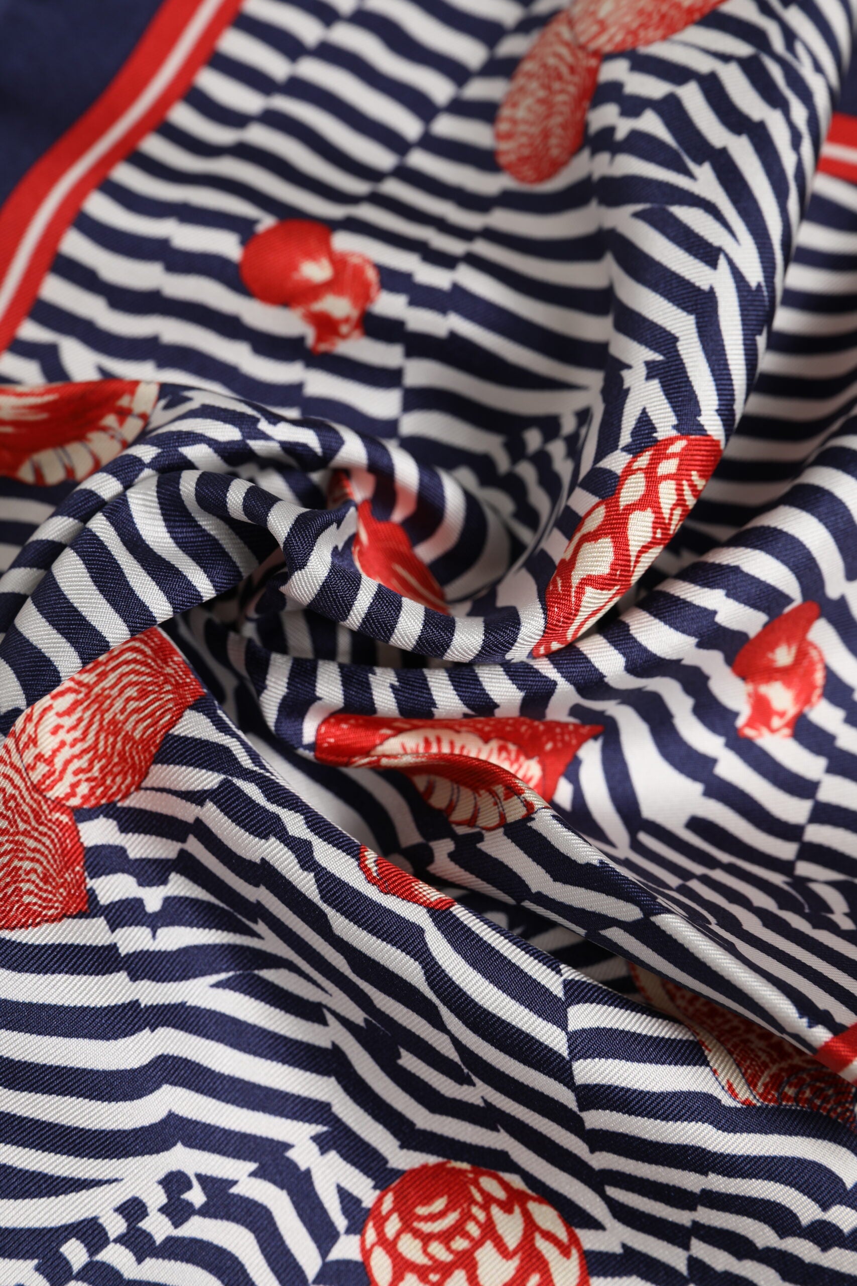 Multicolor Seashells Square Men Foulard Scarf - ventzia
