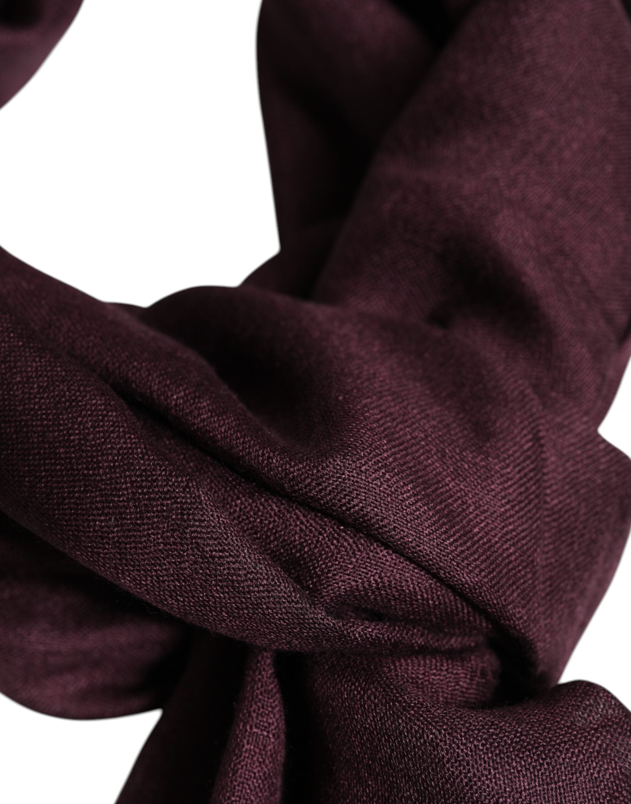 Maroon Cashmere Neck Warmer Wrap Shawl Scarf - ventzia