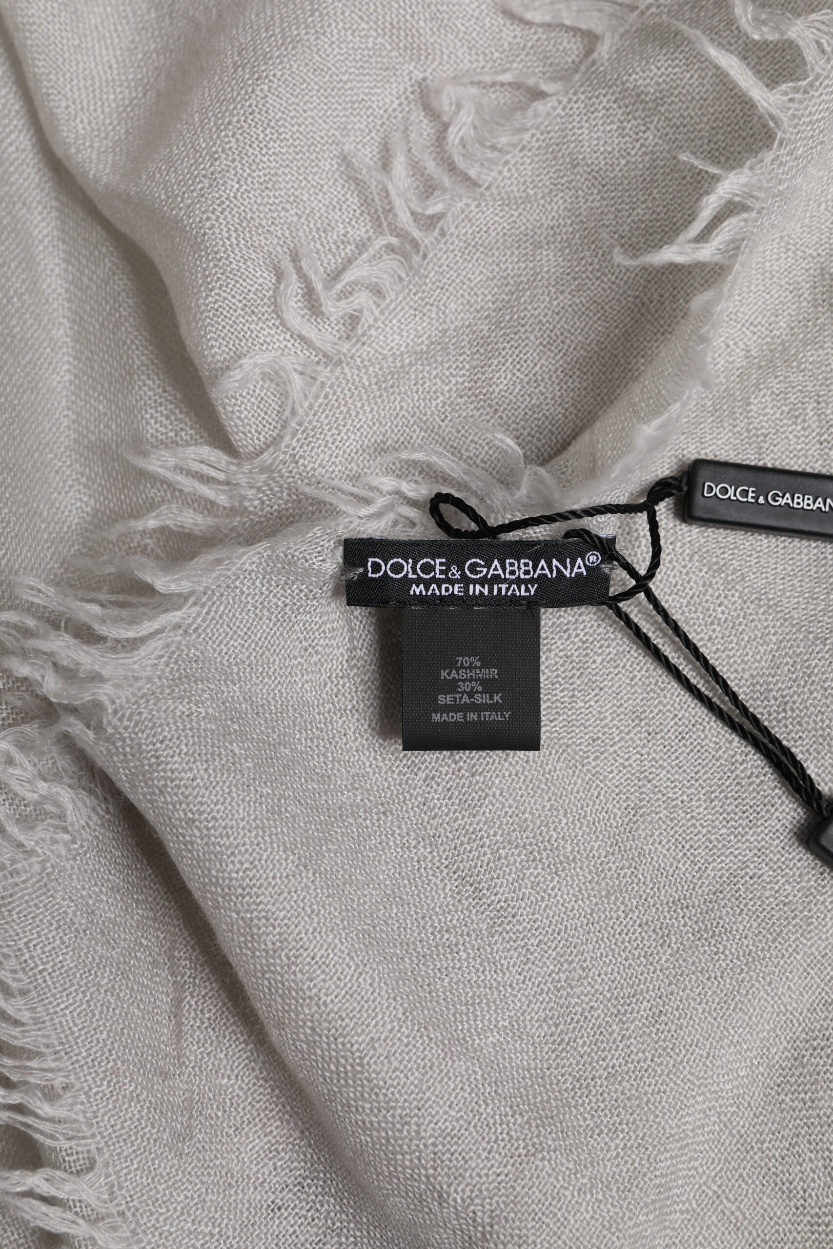 Gray DG Crown Neck Warmer Wrap Shawl Scarf - ventzia