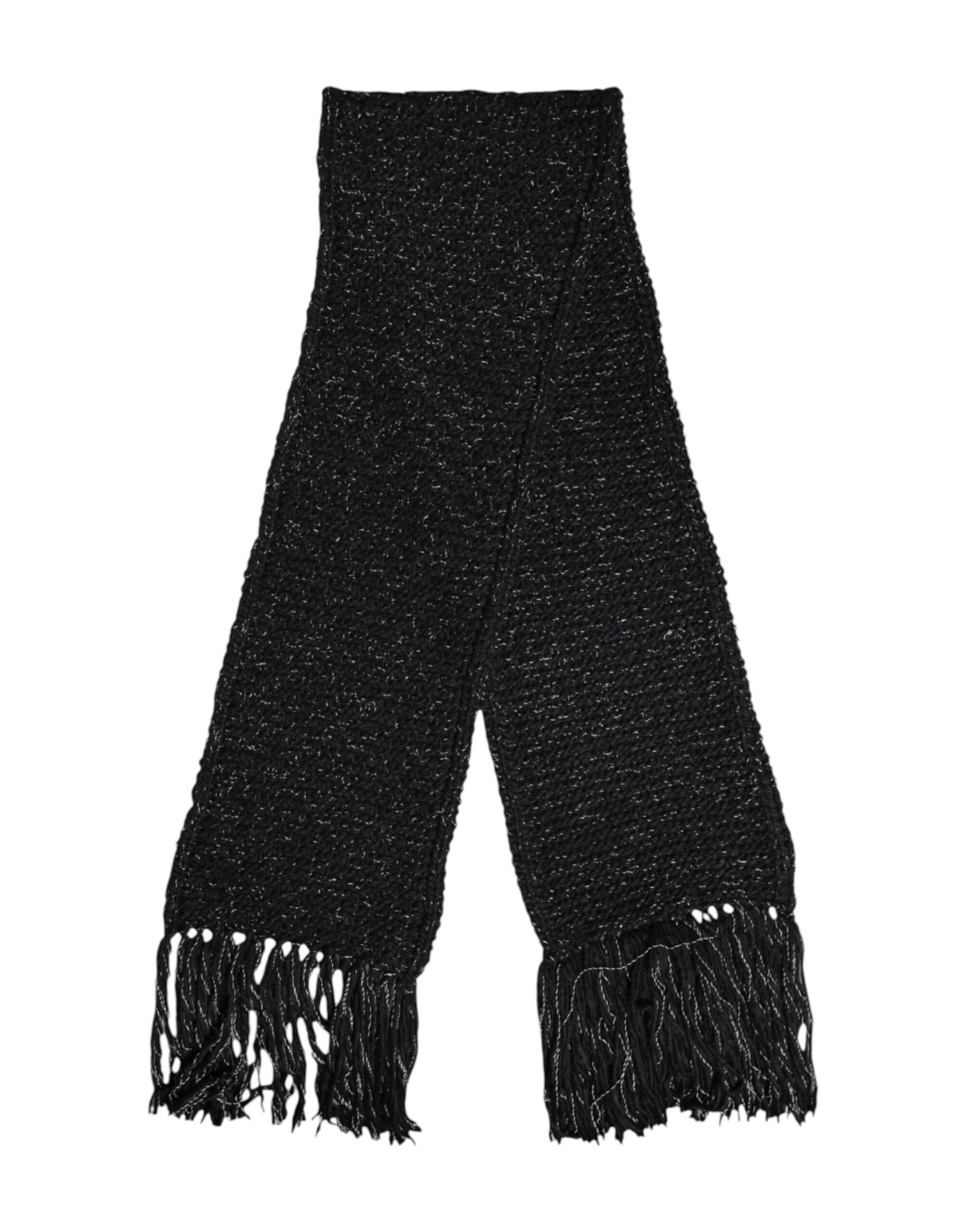 Black Cashmere Neck Warmer Wrap Shawl Scarf - ventzia