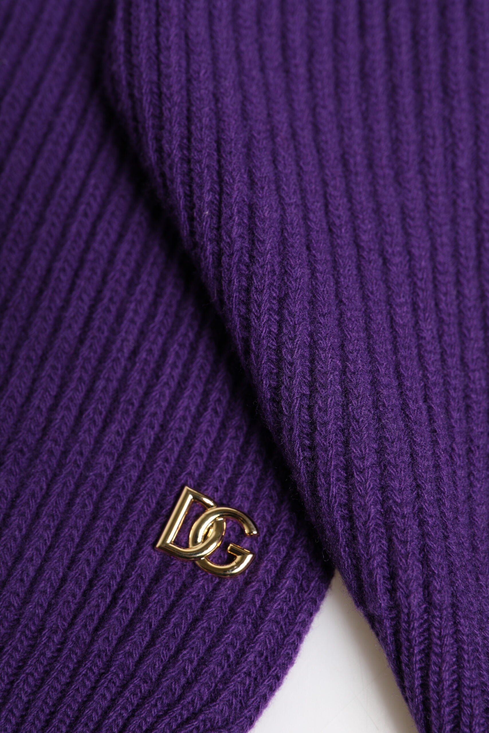 Purple DG Logo Neck Warmer Wrap Shawl Scarf - ventzia