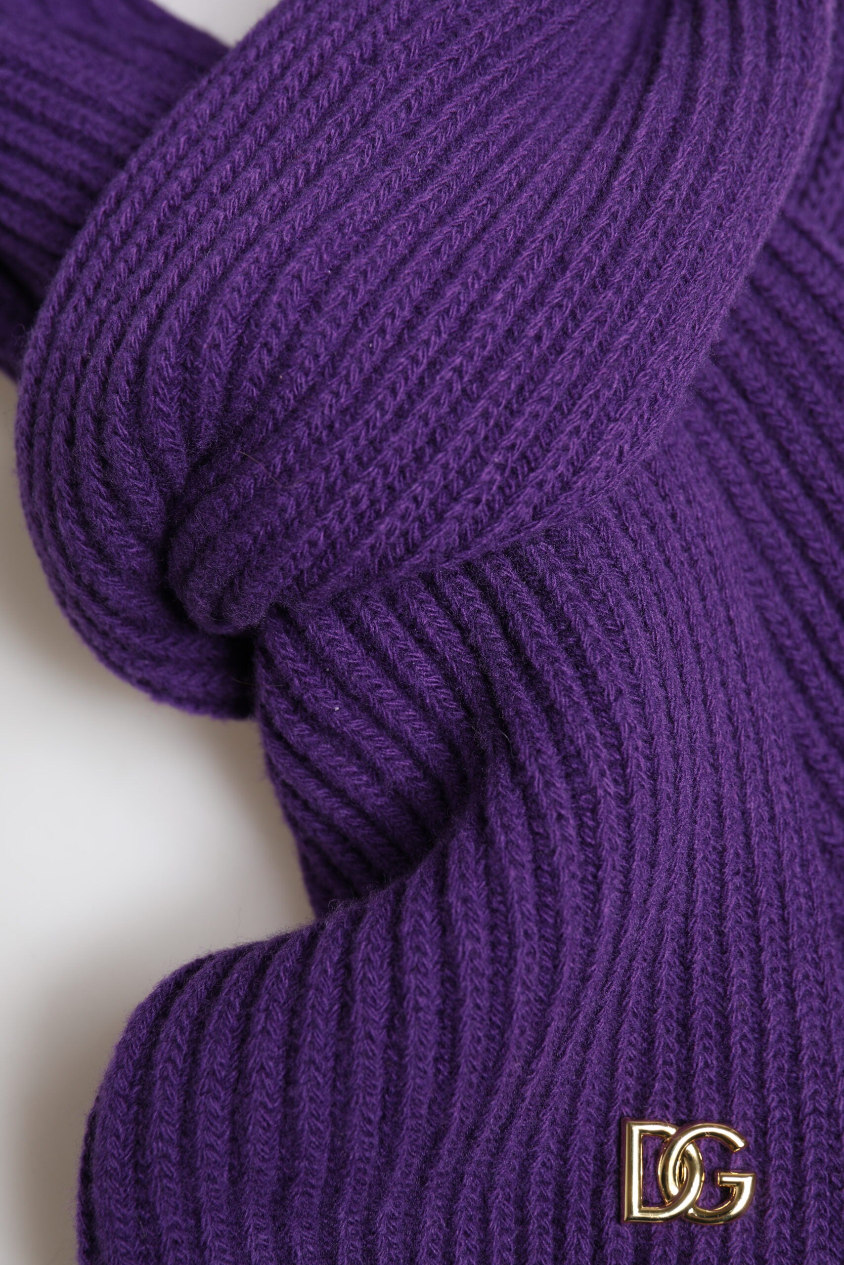Purple DG Logo Neck Warmer Wrap Shawl Scarf - ventzia