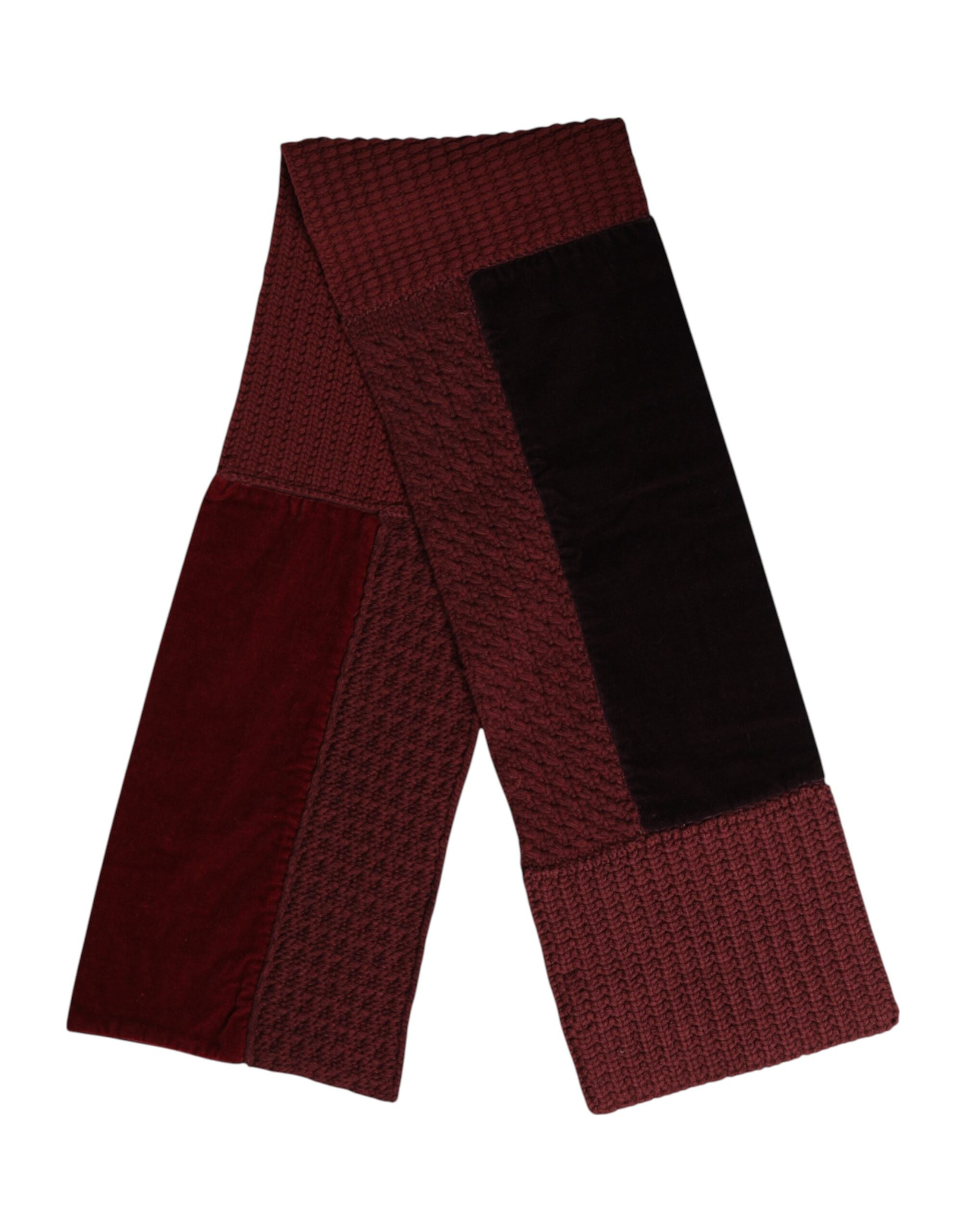 Maroon Black Neck Warmer Wrap Shawl Scarf - ventzia