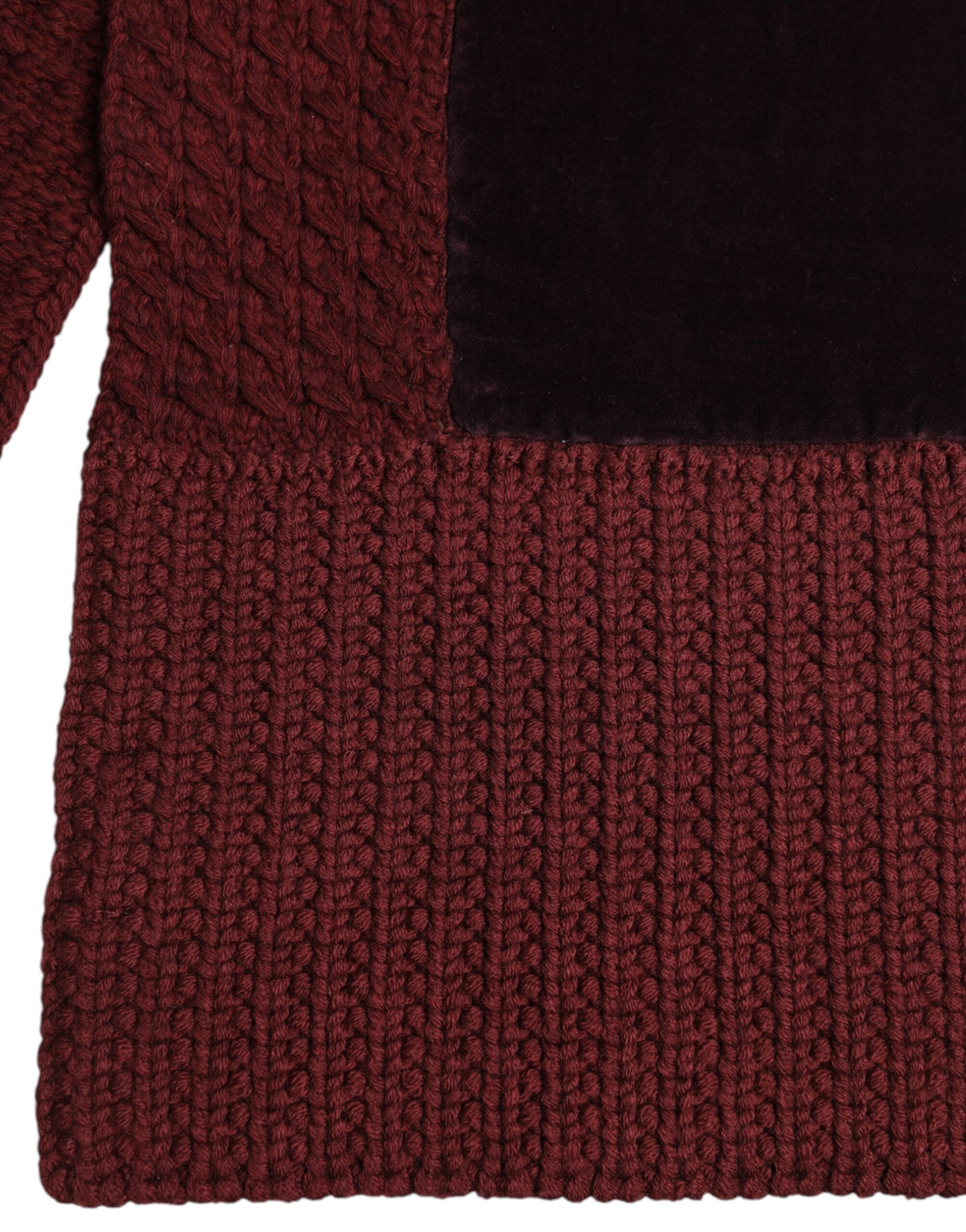 Maroon Black Neck Warmer Wrap Shawl Scarf - ventzia