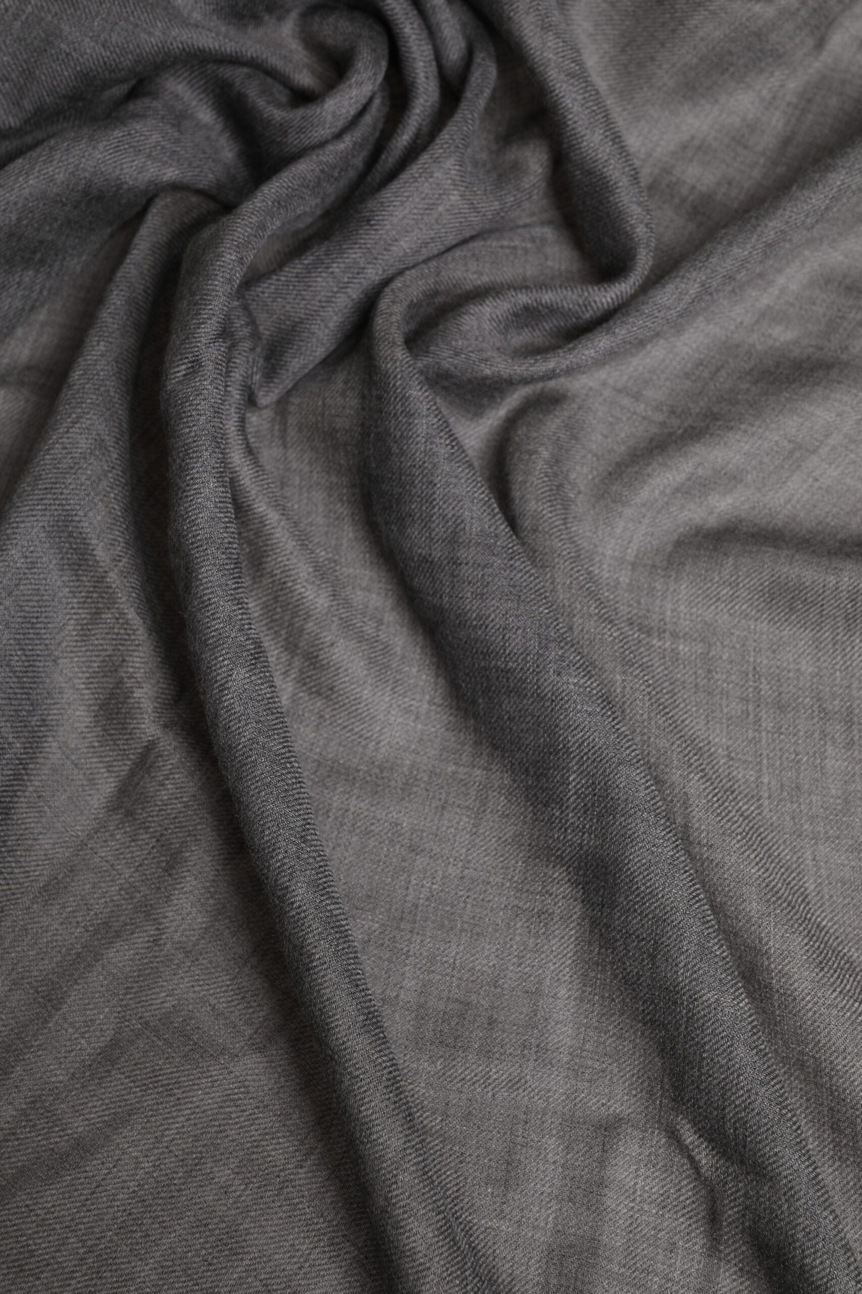 Gray Logo Print Neck Warmer Wrap Shawl Scarf - ventzia