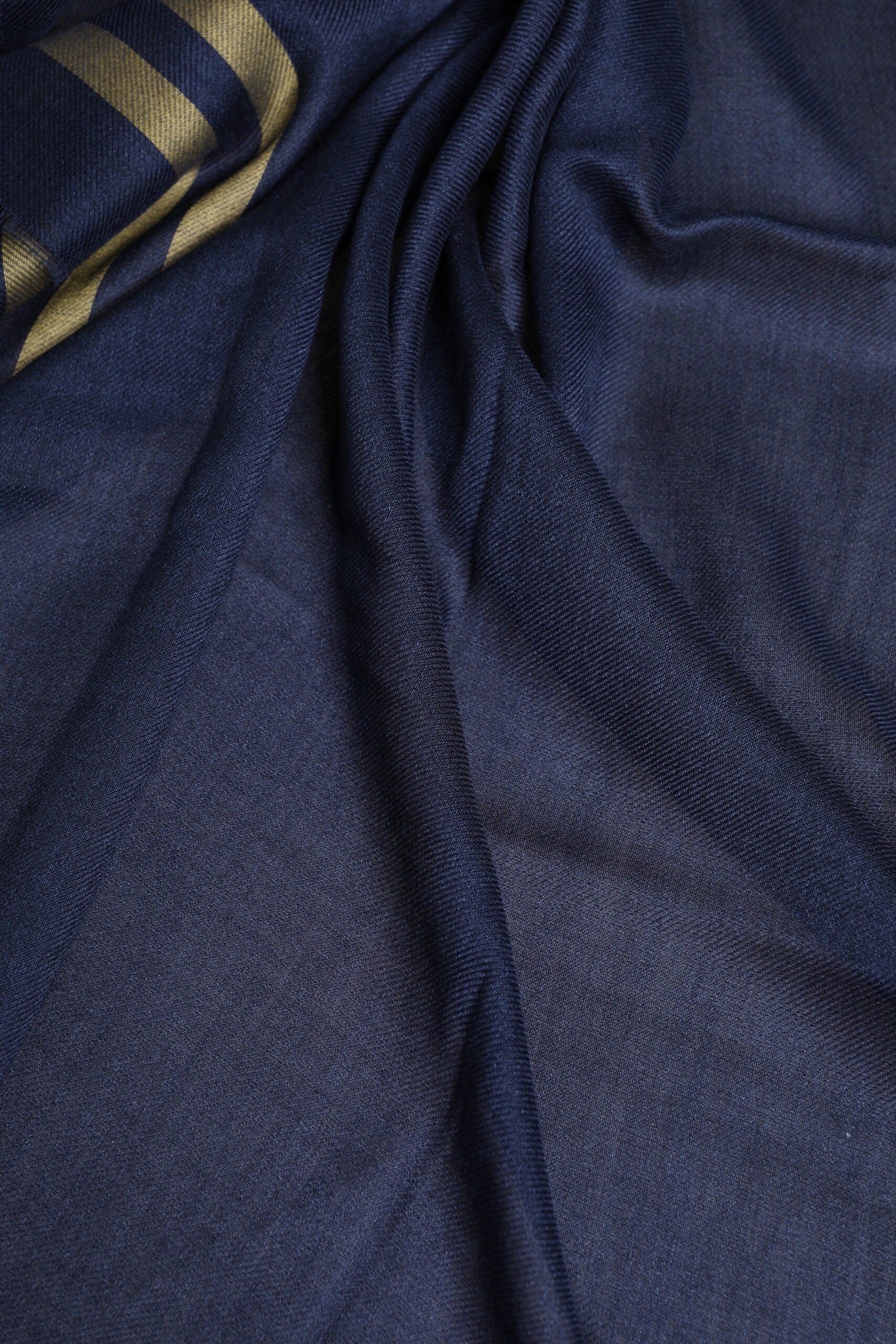 Blue Cashmere Neck Warmer Wrap Shawl Scarf - ventzia