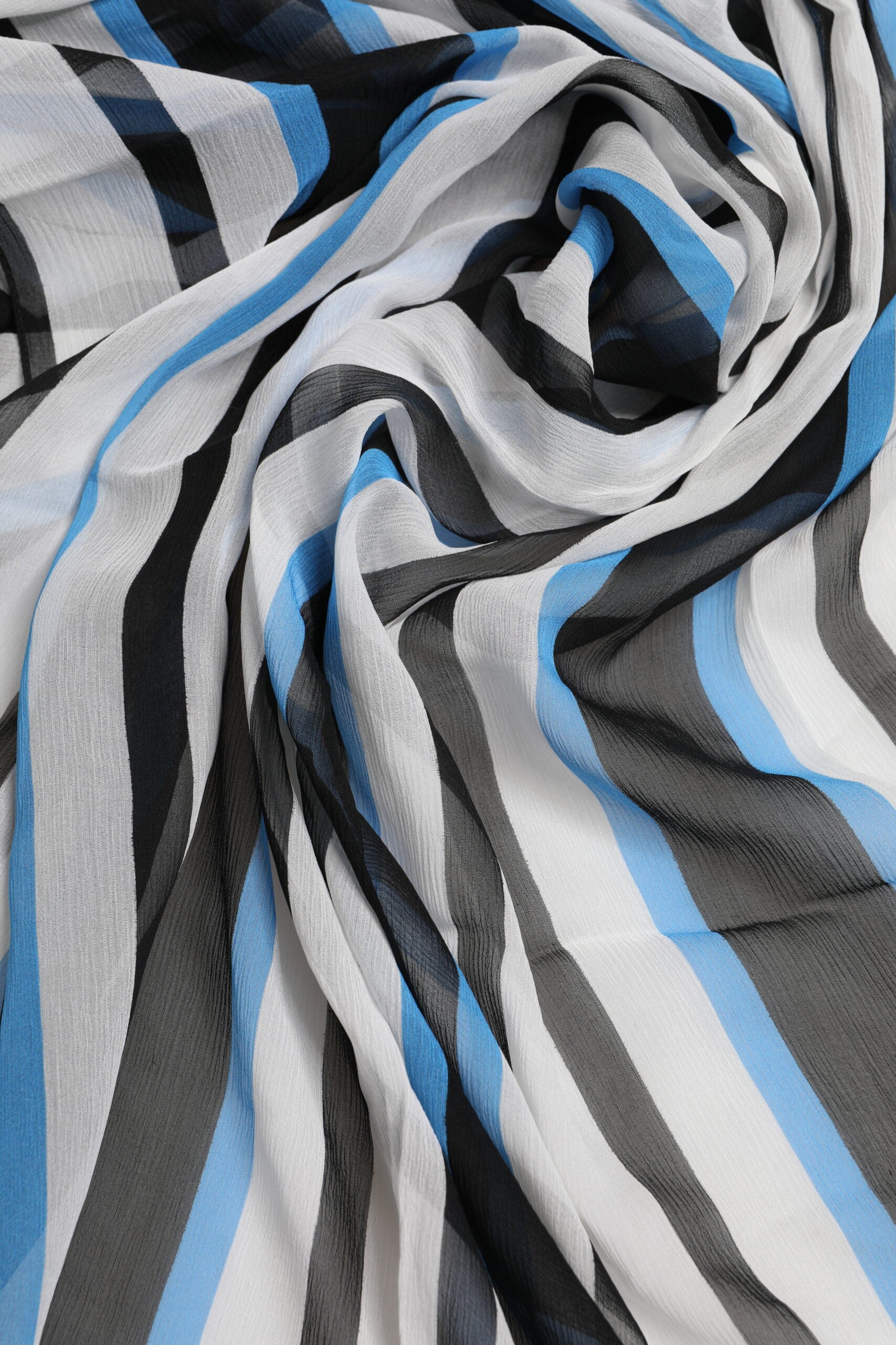 Multicolor Striped Neck Warmer Wrap Scarf - ventzia