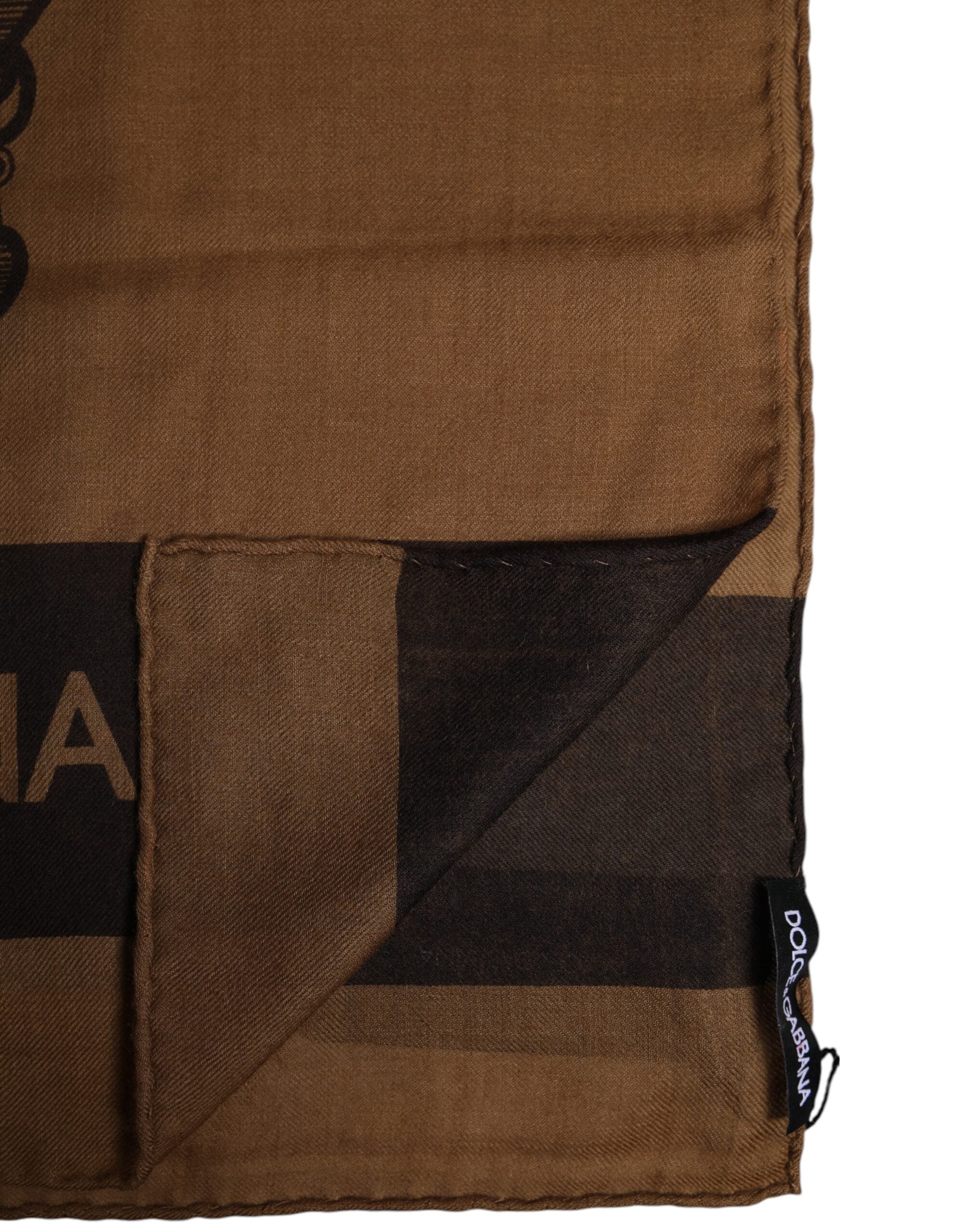 Brown DG Crown Neck Warmer Men Foulard Scarf - ventzia