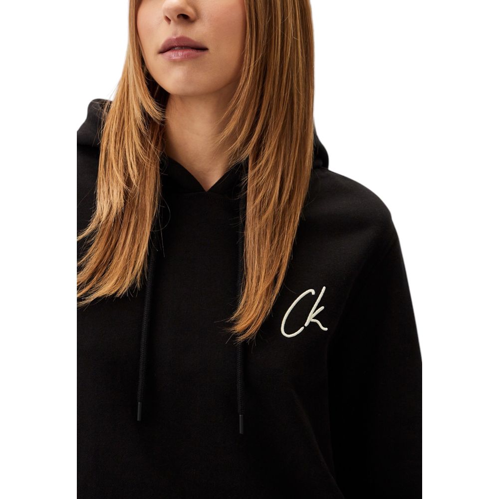 Black Recycled Cotton Sweatshirt - ventzia