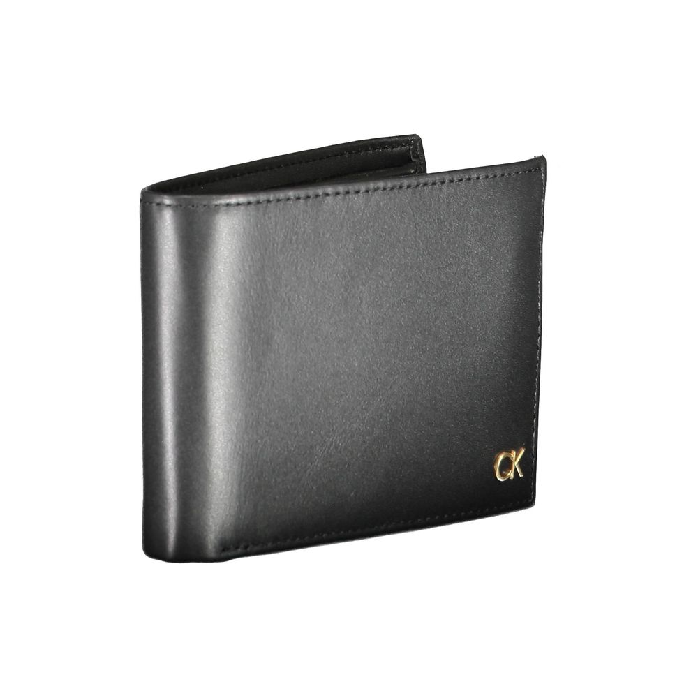 Black Leather Men Wallet - ventzia