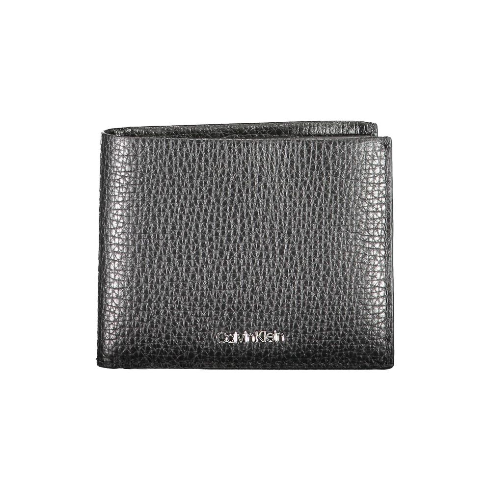Black Leather Men's Wallet - ventzia